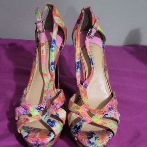Gianni Bini Multicolor Strappy Heels